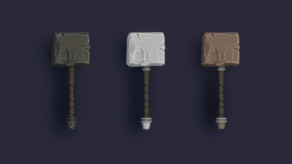 Stylized Maces & Hammers - RPG Weapons 