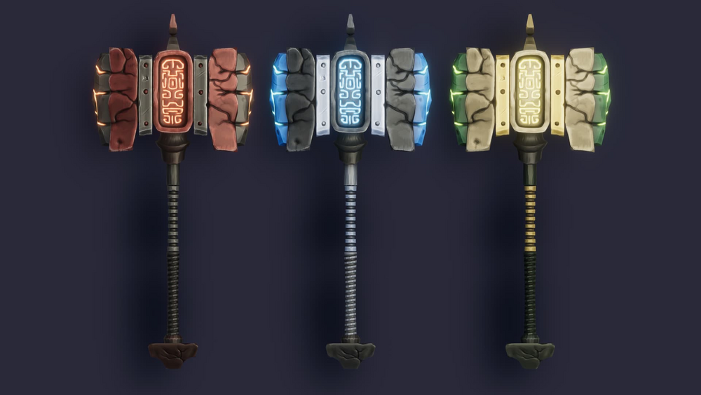 Stylized Maces & Hammers - RPG Weapons 