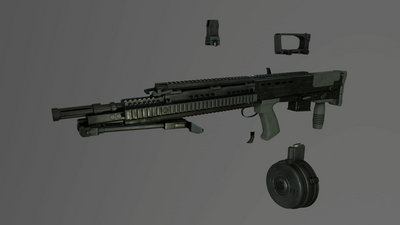 Animated L86 Light Machine Gun Weapon Pack 