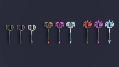 Stylized Maces & Hammers - RPG Weapons 