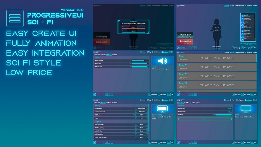 ProgressiveUI Sci-Fi 