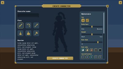 Pixel Art GUI / UI Kit - over 528 PNG + 132 unique icons + psd, ai sources 