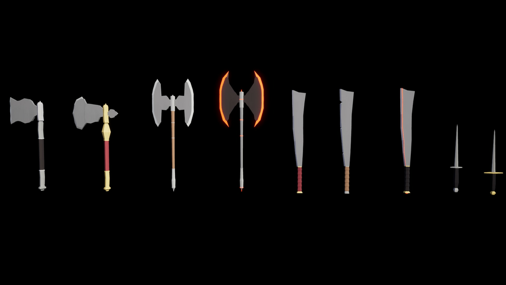 Lowpoly Fantasy Weapons 