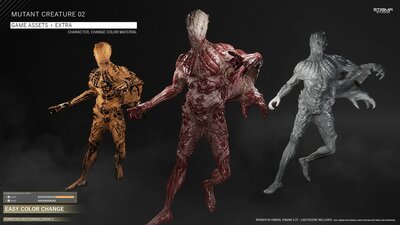 Mutant Creature Bundle 01 - Game Assets + Extra 