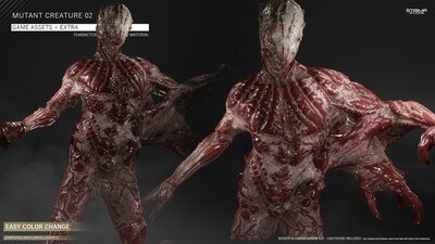 Mutant Creature Bundle 01 - Game Assets + Extra 