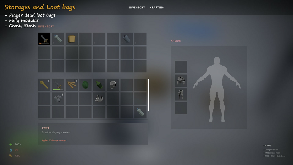 Easy Multiplayer Survival Inventory 