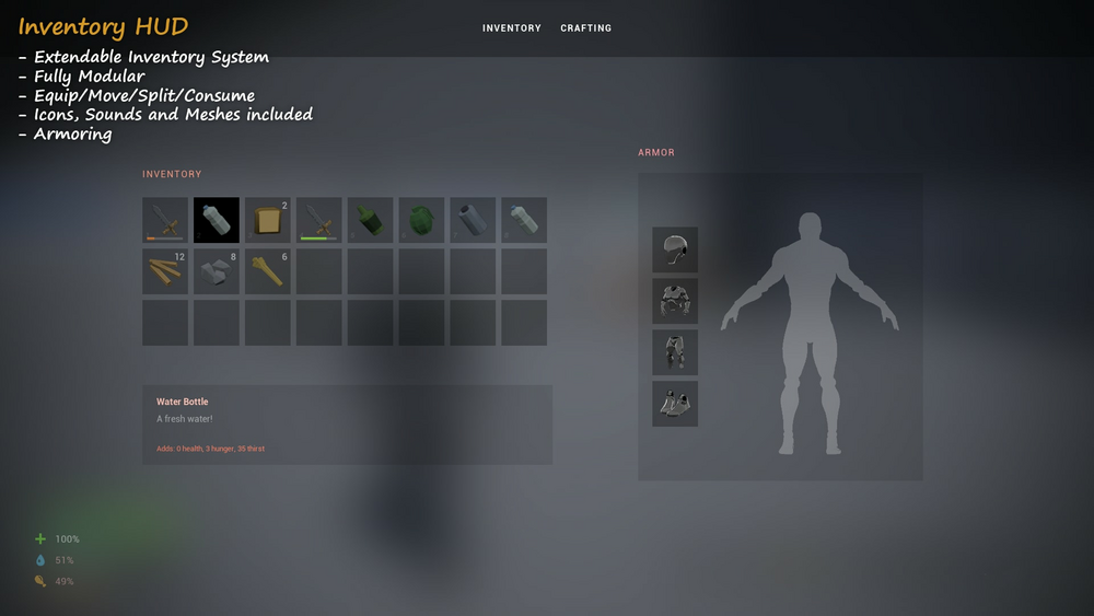 Easy Multiplayer Survival Inventory 