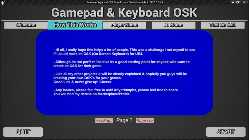 Gamepad Keyboard OSK 