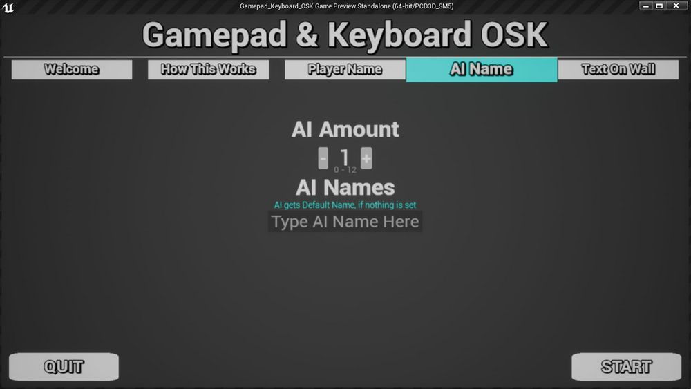 Gamepad Keyboard OSK 