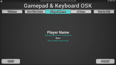 Gamepad Keyboard OSK 