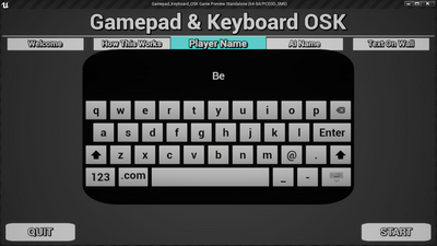 Gamepad Keyboard OSK 