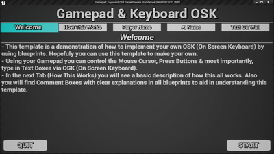 Gamepad Keyboard OSK 