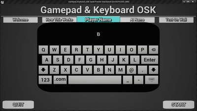 Gamepad Keyboard OSK 