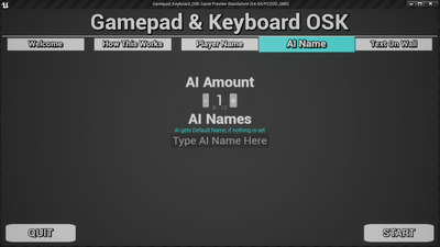 Gamepad Keyboard OSK 