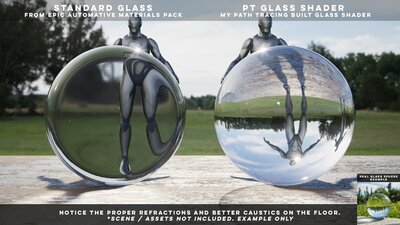 Path Tracing Glass Shader 