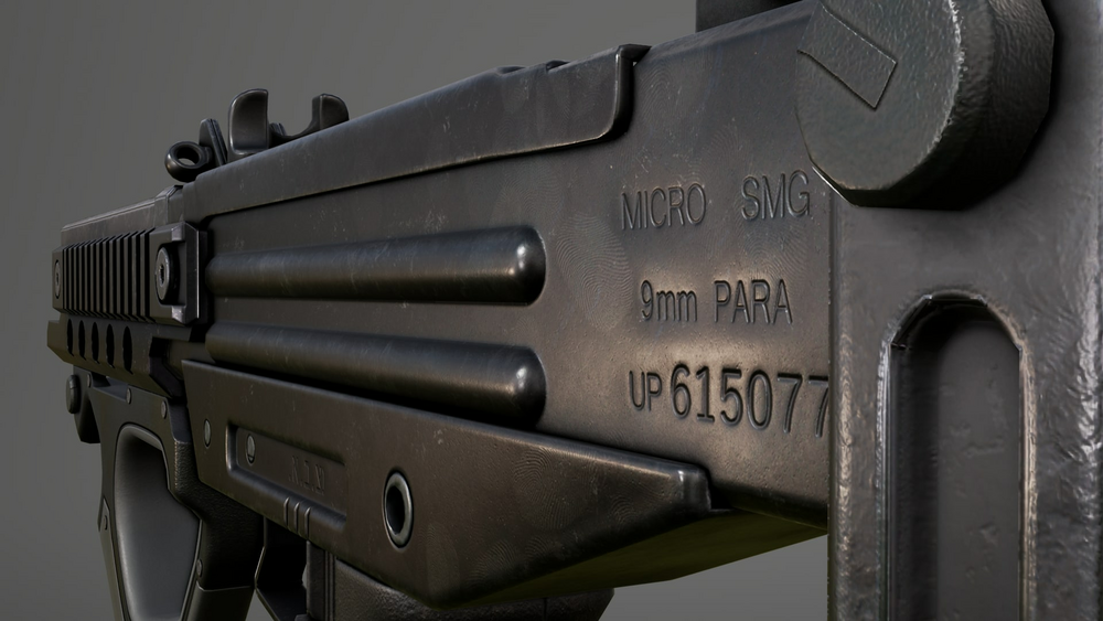 Animated Micro SMG FPS Weapons Pack 