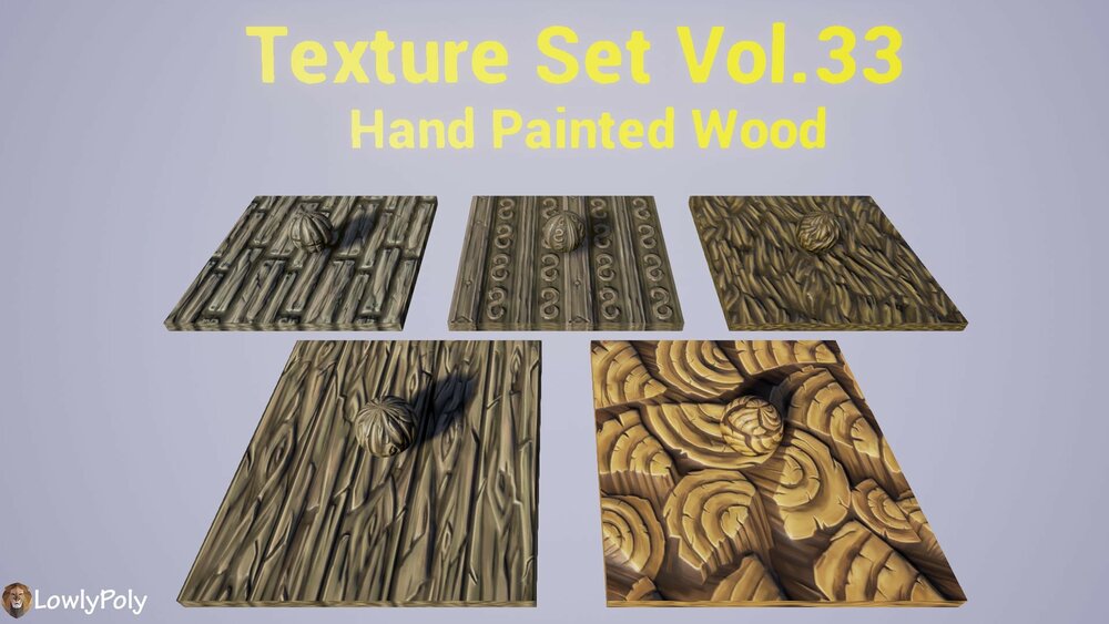 Stylized Texture Pack - VOL.04 Hand Painted Textures 