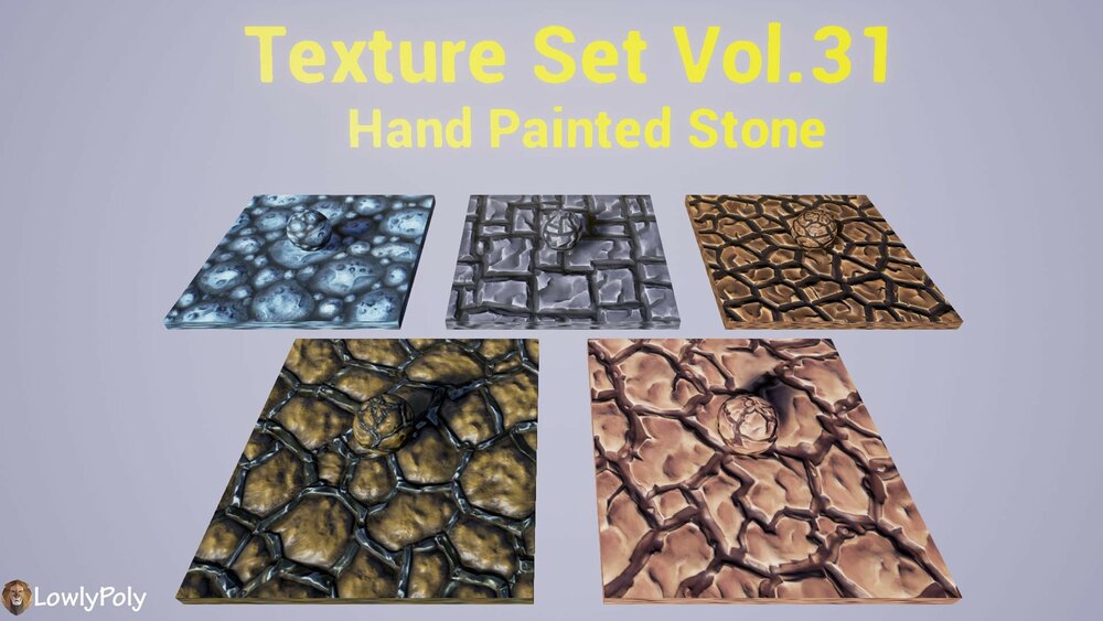 Stylized Texture Pack - VOL.04 Hand Painted Textures 