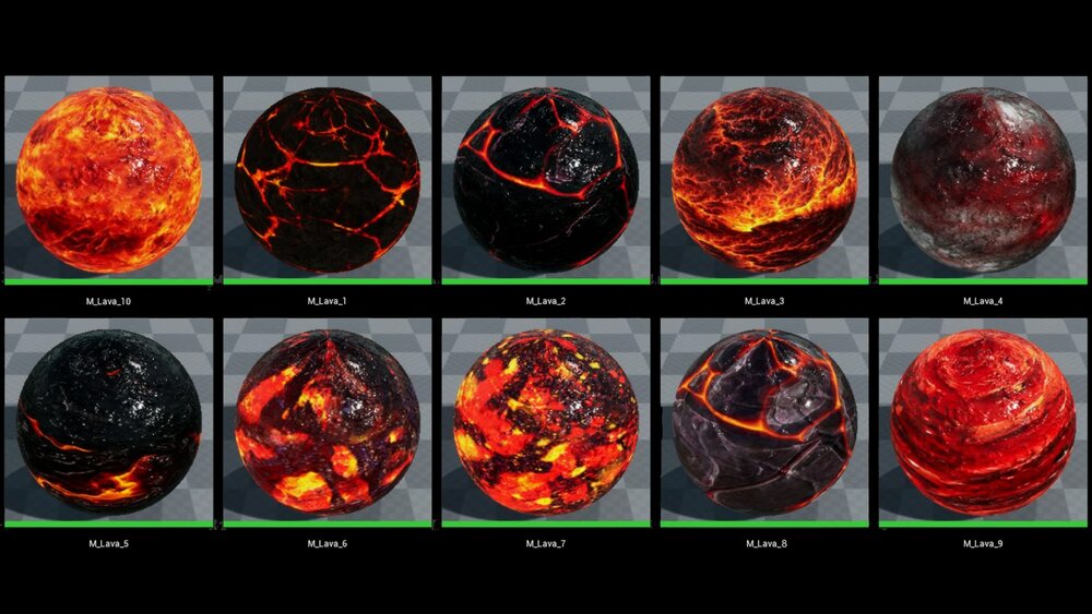 Lava Animated Material Pack 