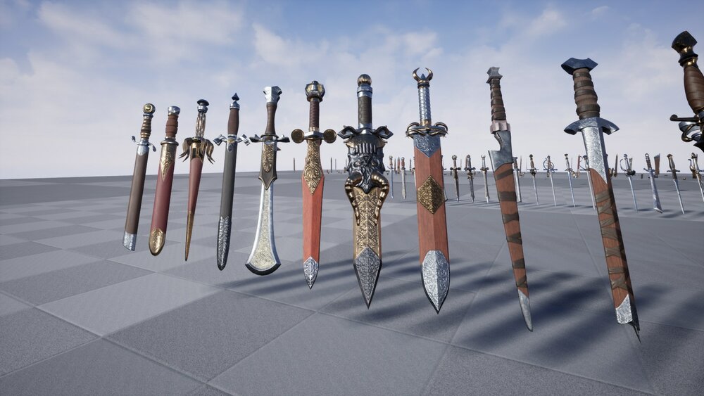 Modular one-handed short swords 1.1 