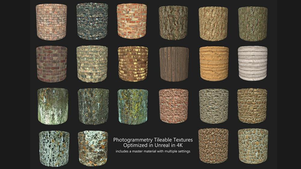 Photogrammetry Tileable Textures 4K 