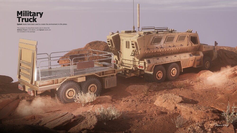 Drivable Military Truck (Nanite) 