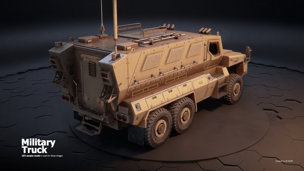 Drivable Military Truck (Nanite) 