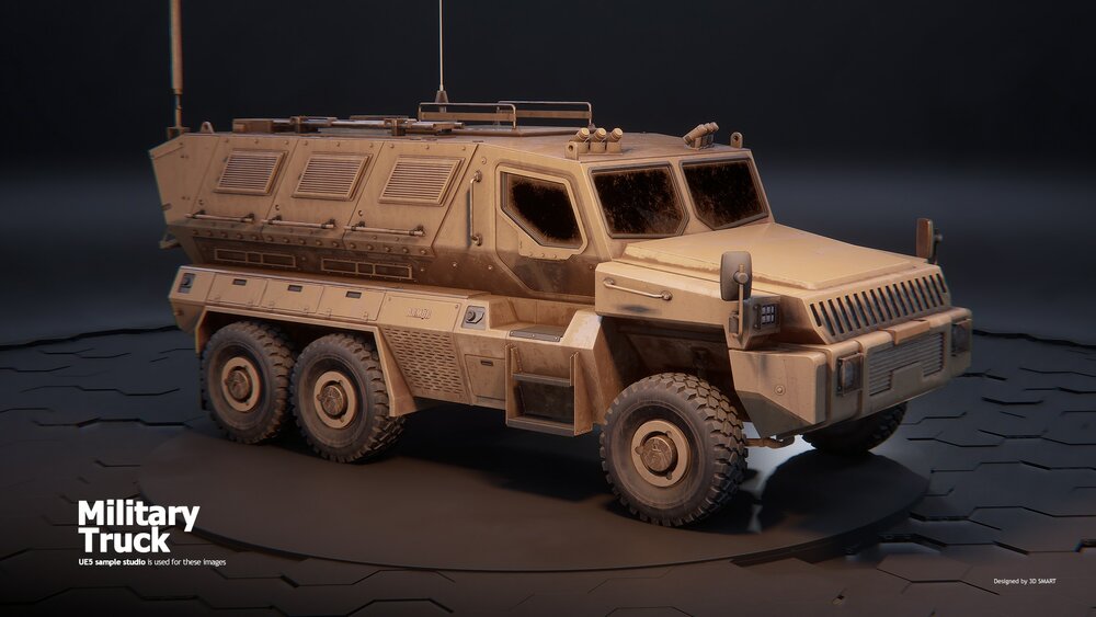 Drivable Military Truck (Nanite) 