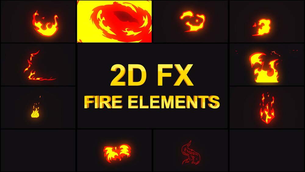 2D FX Fire Elements 