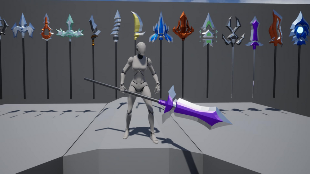 Low Poly Fantasy Spears Pack 1 