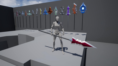 Low Poly Fantasy Spears Pack 1 