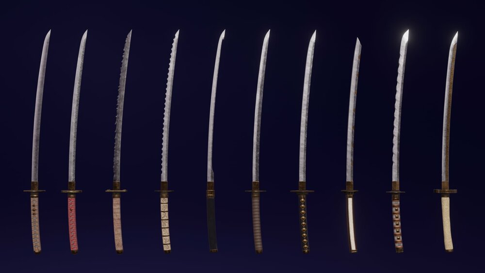 Modular set of katanas 