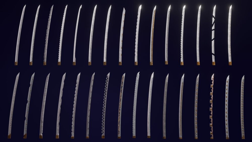 Modular set of katanas 