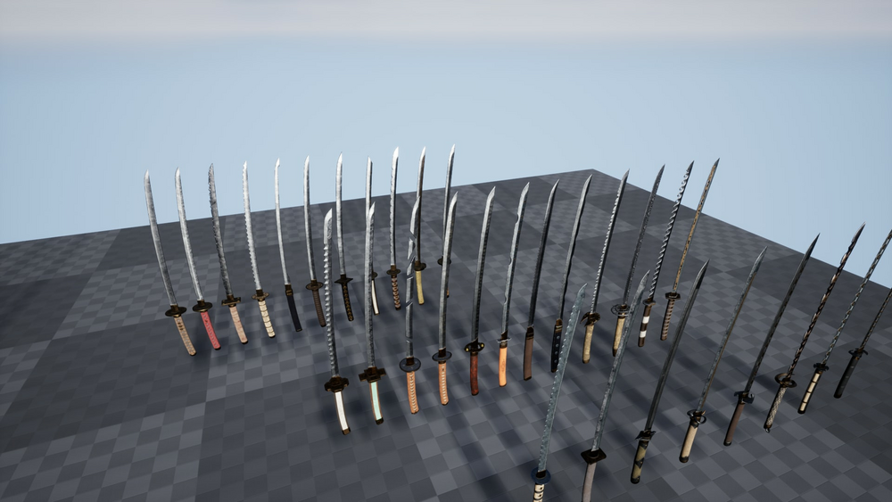 Modular set of katanas 