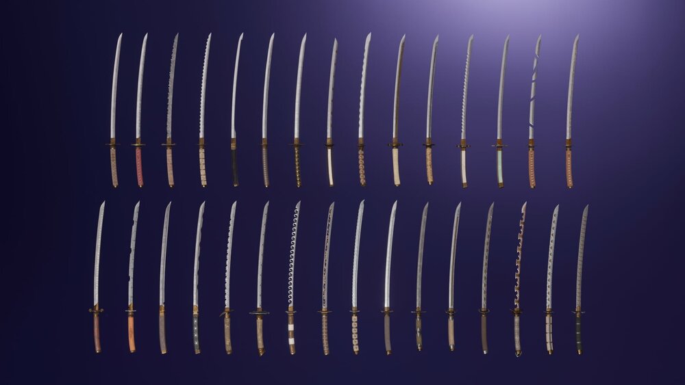 Modular set of katanas 