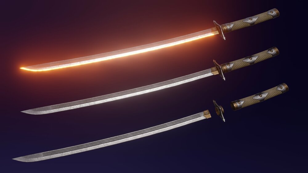 Modular set of katanas 