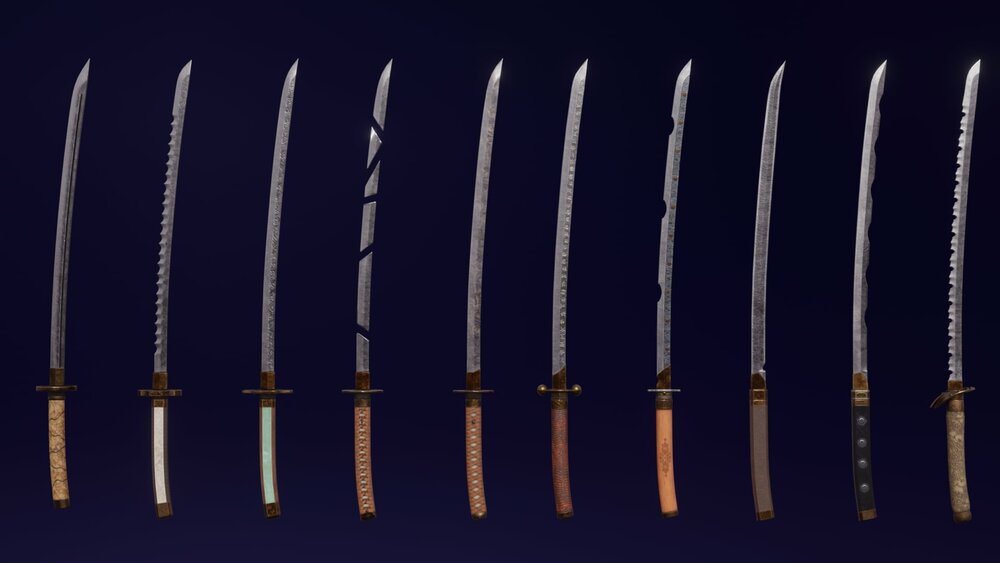 Modular set of katanas 