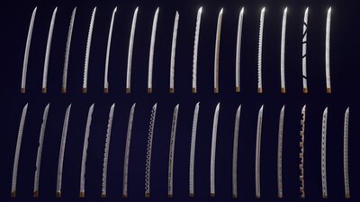 Modular set of katanas 