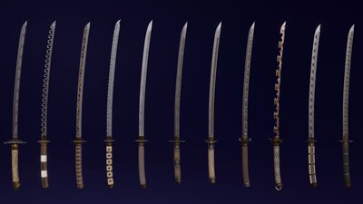 Modular set of katanas 