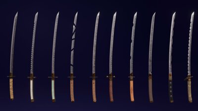 Modular set of katanas 