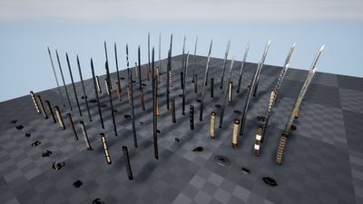 Modular set of katanas 