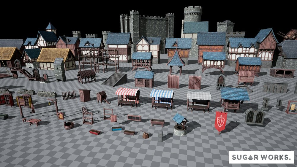 MEGA BUNDLE - Stylized Medieval Modular 