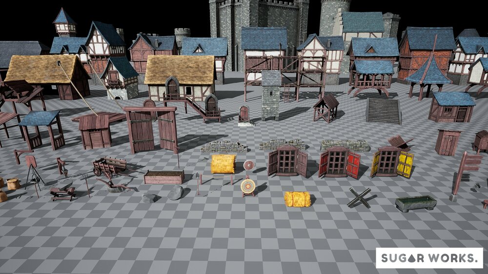 MEGA BUNDLE - Stylized Medieval Modular 