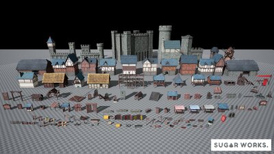 MEGA BUNDLE - Stylized Medieval Modular 