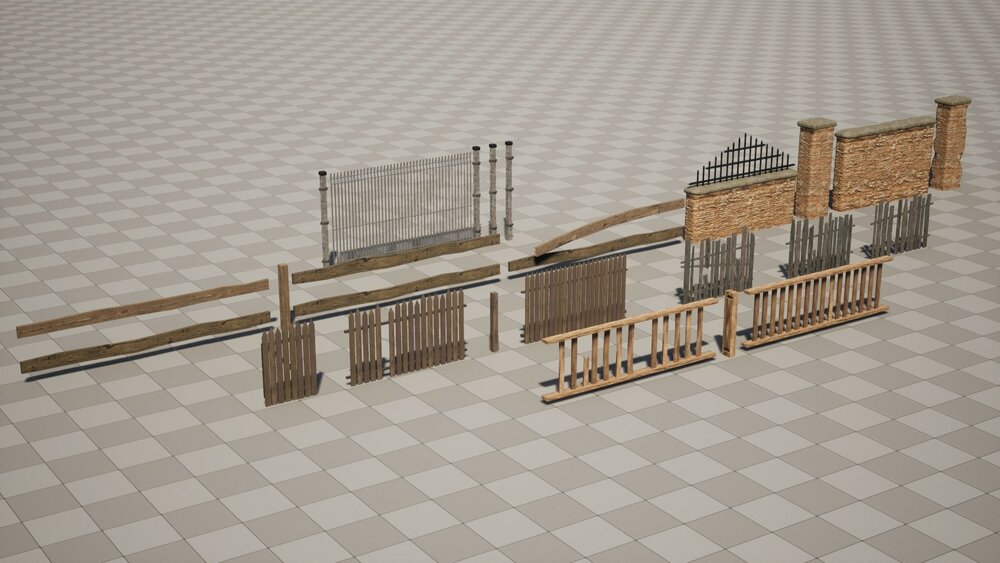 Realistic Fences Pack 1 