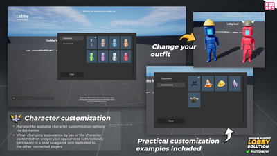 Multiplayer Blueprint Lobby Solution - Template - By Kekdot 