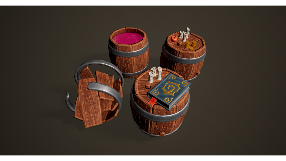 Medieval Stylized 3D Props 