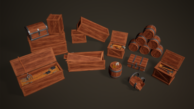 Medieval Stylized 3D Props 