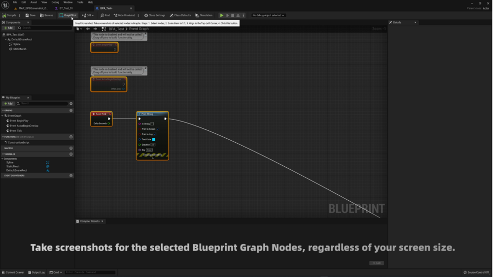 Blueprint Graph Screenshot for UE5 (Regardless of screen size) 