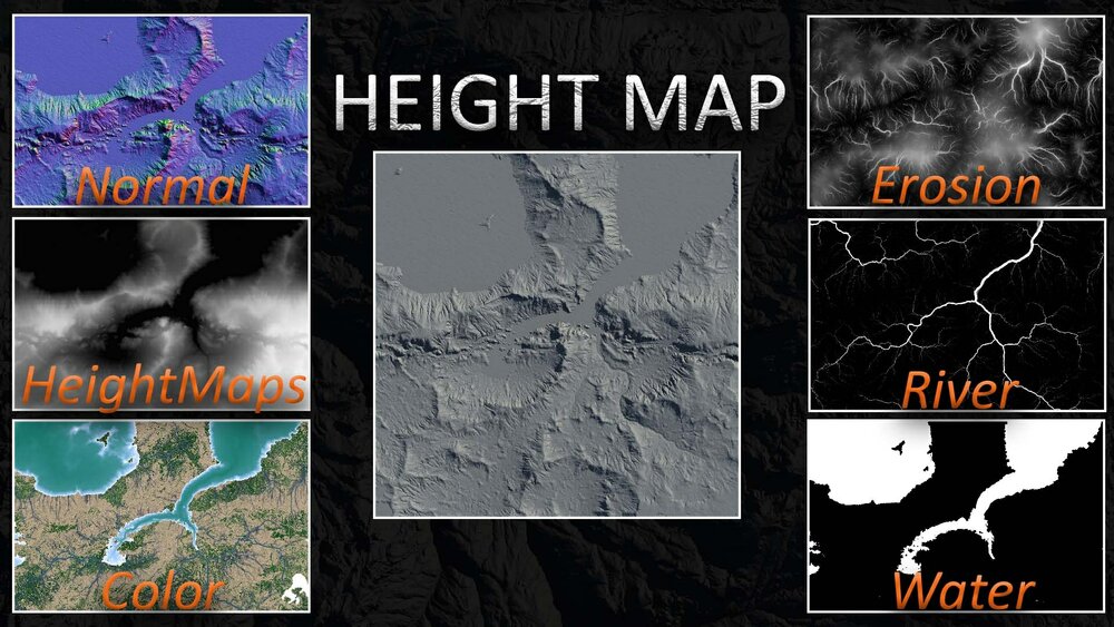 2K Height Maps - version 04 